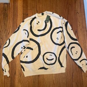 Wild fable smiley face target sweatshirt top happy face size medium m new